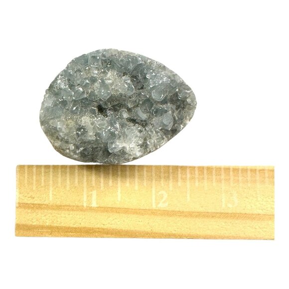 Azure Blue Celestite Raw Geode Egg Tranquility Harmony Madagascar Mystical - Picture 2 of 10